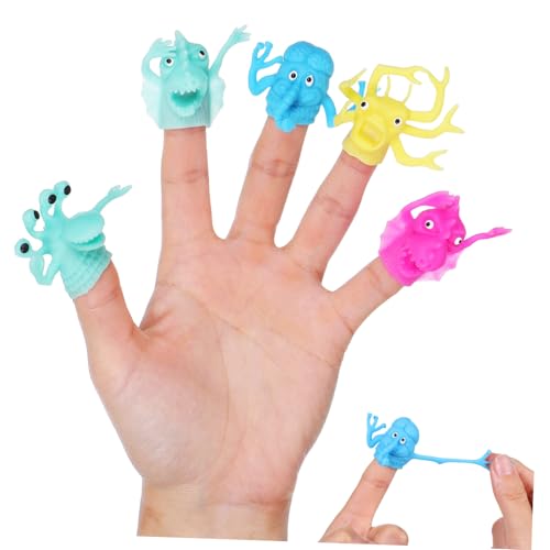 Hohopeti 6 Stück Teiliges TPR Fingerpuppen Handpuppen für Bunte Kleine Handpuppen für Jungen und Mädchen Robustes für Rollenspiele und Themenpartys Zufallsdesign Hohopeti 6 Stück Teiliges TPR Fingerpuppen Handpuppen für Bunte Kleine Handpuppen für Jungen und Mädchen Robustes für Rollenspiele und Themenpartys Zufallsdesign von Hohopeti