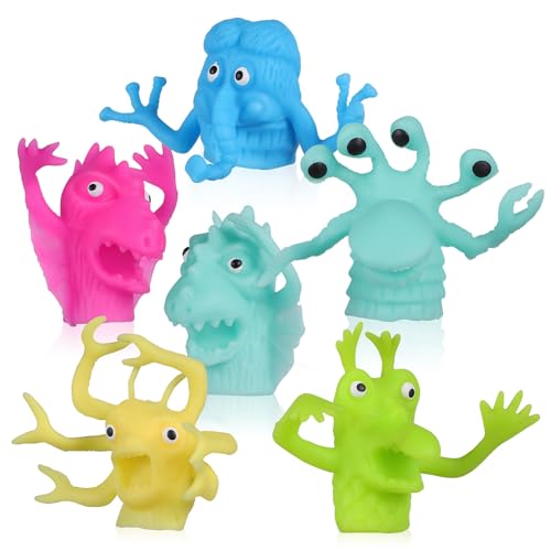 Hohopeti 6 Stück Teiliges TPR Fingerpuppen Handpuppen für Weiche Niedliche Cartoon Figuren Lustiges für Kleinkinder für Jungen und Mädchen Hohopeti 6 Stück Teiliges TPR Fingerpuppen Handpuppen für Weiche Niedliche Cartoon Figuren Lustiges für Kleinkinder für Jungen und Mädchen von Hohopeti