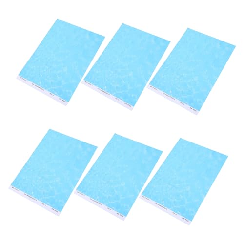 Hohopeti 6 Stück Wasserwellen Sticker Wasser Papier für Miniatur Landschaften Flexible Wasseroberflächen Simulation Wasserfeste DIY Wasserwellensheets für Modelleisenbahn Sandtisch Fluss Hohopeti 6 Stück Wasserwellen Sticker Wasser Papier für Miniatur Landschaften Flexible Wasseroberflächen Simulation Wasserfeste DIY Wasserwellensheets für Modelleisenbahn Sandtisch Fluss von Hohopeti