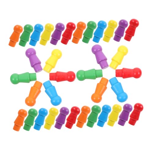 Hohopeti 60 Stück Teiliges Flugschach Spielfiguren aus Holz Bunte Kleine Spielfiguren in Farben Geeignet für Brettspiele Matheunterricht Bastelprojekte für Zuhause Schule Reisen und Hohopeti 60 Stück Teiliges Flugschach Spielfiguren aus Holz Bunte Kleine Spielfiguren in Farben Geeignet für Brettspiele Matheunterricht Bastelprojekte für Zuhause Schule Reisen und von Hohopeti