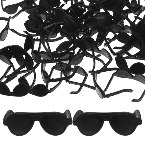 Hohopeti 60 Stücke Puppe Sonnenbrille Puppe Gläser Requisiten Puppe Handwerk Kostüm Gläser von Hohopeti