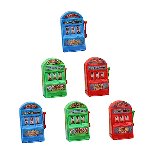 Hohopeti 6St Lotteriemaschine Spielzeug für Kinder Kinderspielzeug die Kinder Mini Spielzeug die Toys Mini-Spielzeug Einarmiger Bandit Kinder versorgen lustiger Spielautomat Plastik von Hohopeti