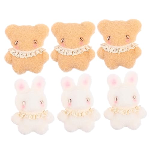 Hohopeti 6pcs Plüsch-Kaninchen-zubehör Plüsch-Hand Kaninchen Zubehör Plüsch Zubehör von Hohopeti