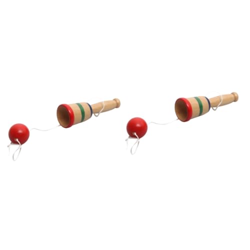 Hohopeti 8 STK Holzspielzeug Kinderspielzeug Hand-Auge-Koordinationsspielzeug Spielzeug für Kinder Toys Spielzeug für Erwachsene Kid Toys für Kinder Kendama-Spielzeug Bambus von Hohopeti