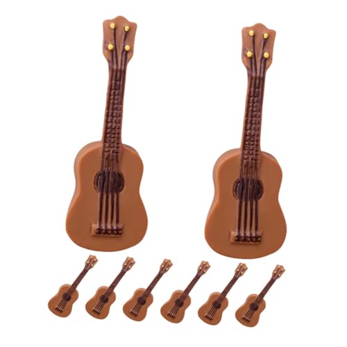 Hohopeti 8 Stück Teiliges Mini Gitarren Robustem Harz Realistische Miniatur musikinstrumente für Puppenhaus dekor Kompakt und Detailreich als Fotorequisite und Miniaturzubehör Hohopeti 8 Stück Teiliges Mini Gitarren Robustem Harz Realistische Miniatur musikinstrumente für Puppenhaus dekor Kompakt und Detailreich als Fotorequisite und Miniaturzubehör von Hohopeti