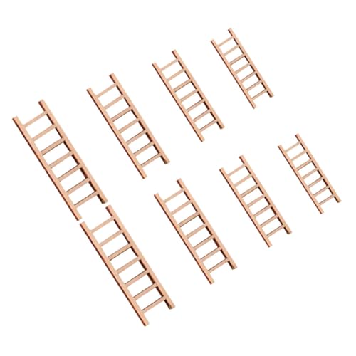 Hohopeti 8 Stück Teiliges Mini Holzleiter für Puppenhaus Micro Landschaft Garten Dekoration Stabile Miniatur Treppe aus Holz für DIY Realistische Mini Garten Ornament Leiter Hohopeti 8 Stück Teiliges Mini Holzleiter für Puppenhaus Micro Landschaft Garten Dekoration Stabile Miniatur Treppe aus Holz für DIY Realistische Mini Garten Ornament Leiter von Hohopeti