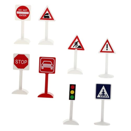 Hohopeti 8 Stück Teiliges Mini Verkehrszeichen Leichte und Kompakte Lernspielzeug Straßenschilder Tragbar für Kindergarten Sandtisch Dekoration und Verkehrsunterricht Hohopeti 8 Stück Teiliges Mini Verkehrszeichen Leichte und Kompakte Lernspielzeug Straßenschilder Tragbar für Kindergarten Sandtisch Dekoration und Verkehrsunterricht von Hohopeti
