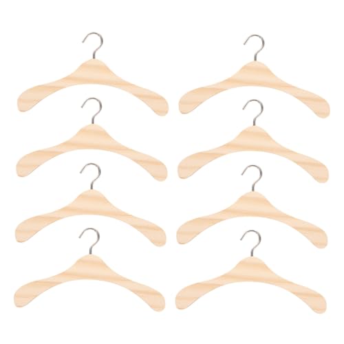 Hohopeti 8 Stück Teiliges Mini-holzkleiderbügel für Puppenkleider Miniatur Bjd Puppenbügel aus Robustem Holz für Kleid Mantel und Puppenhaus Garderobe Praktisch und Platzsparend Hohopeti 8 Stück Teiliges Mini-holzkleiderbügel für Puppenkleider Miniatur Bjd Puppenbügel aus Robustem Holz für Kleid Mantel und Puppenhaus Garderobe Praktisch und Platzsparend von Hohopeti