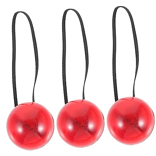 Hohopeti 9 Stk Clownsnase Roter Clown Nez De Clown Rouge Lumineux Lachen Rote Nase Zum Leuchten Bringen Rudolphs Nase Zum Leuchten Bringen Leuchtende Clown-kostüm-accessoires-nase Plastik von Hohopeti