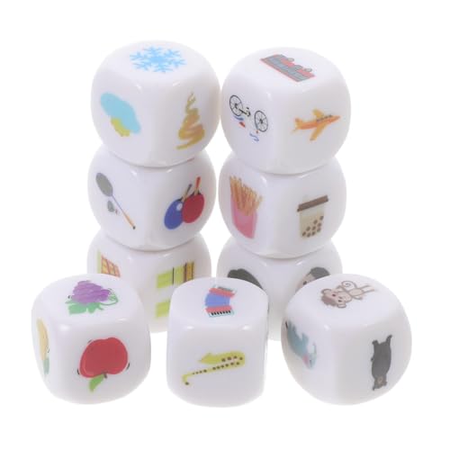 Hohopeti 9 Stück Teiliges Storytelling Würfel für Leichte Acryl Würfel mit Bunten Motiven Vielseitige Sprachlern und Erzählwürfel Fördert Kreativität Kommunikation für Spiel und Unterricht Hohopeti 9 Stück Teiliges Storytelling Würfel für Leichte Acryl Würfel mit Bunten Motiven Vielseitige Sprachlern und Erzählwürfel Fördert Kreativität Kommunikation für Spiel und Unterricht von Hohopeti