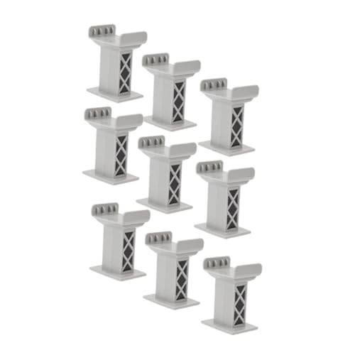Hohopeti 9 Stück Teiliges Zugbrückenpfeiler aus Robustem Kunststoff Stabile Schienenbrückenstützen für Holzeisenbahn Zubehör Geeignet für Junge Mädchen zum Kreativen Szenenbau Hohopeti 9 Stück Teiliges Zugbrückenpfeiler aus Robustem Kunststoff Stabile Schienenbrückenstützen für Holzeisenbahn Zubehör Geeignet für Junge Mädchen zum Kreativen Szenenbau von Hohopeti