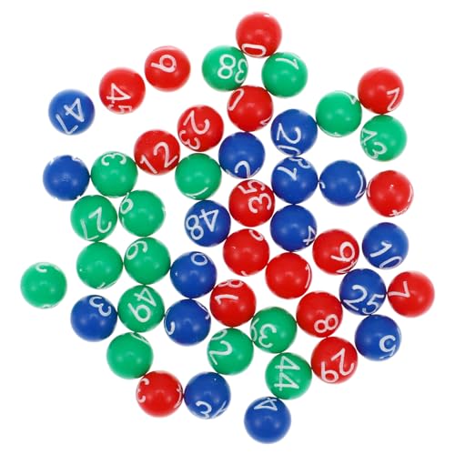 Hohopeti 98 STK Ball Der Lotteriemaschine Für Tombola-Spiel Mini-Zahlen-bingobälle Ersatz-bingobälle Verlosen Viel Zeichen Kugeln Mit Zahlen Bingo-käfige Bälle Bingokugeln Mit Käfig Plastik von Hohopeti