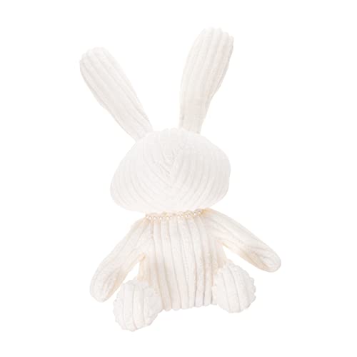 Hohopeti Autoschmuck Plüschhasenkissen Kuscheltiere für Mädchen dekoratives Dekokissen Schlüsselanhänger Plüsch Hasen plüschtier Bunny Plush Taschenanhänger Hase Plüsch Perle Weiß von Hohopeti