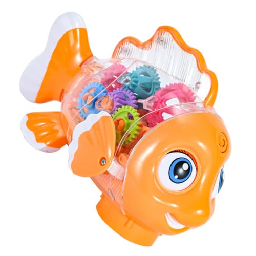 Hohopeti Buntes Fischförmiges Spielzeugauto mit Musik Licht und Automatischer Richtungsänderung Transparentes Getriebe Design Bewegliches Kinderfahrzeug für Kleinkinder Jahre Hohopeti Buntes Fischförmiges Spielzeugauto mit Musik Licht und Automatischer Richtungsänderung Transparentes Getriebe Design Bewegliches Kinderfahrzeug für Kleinkinder Jahre von Hohopeti