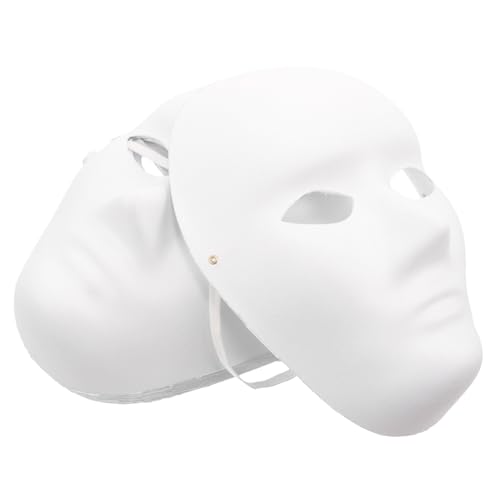 Hohopeti DIY Maske Unbemalte Papiermasken Für Karneval Und Partys Blanko Maske Für änner Kreatives Basteln Und Cosplay Ideal Für Maskenball Und Theateraufführungen von Hohopeti