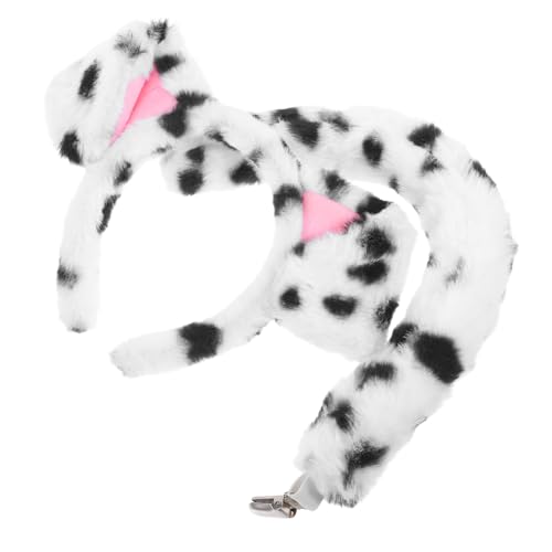 Hohopeti Dalmatiner Hundeohren Haarreif mit Flauschiges Tierkostüm Stirnband für Erwachsene und Vielseitiges Accessoire für Cosplay Fasching Karneval und Alltag Hohopeti Dalmatiner Hundeohren Haarreif mit Flauschiges Tierkostüm Stirnband für Erwachsene und Vielseitiges Accessoire für Cosplay Fasching Karneval und Alltag von Hohopeti