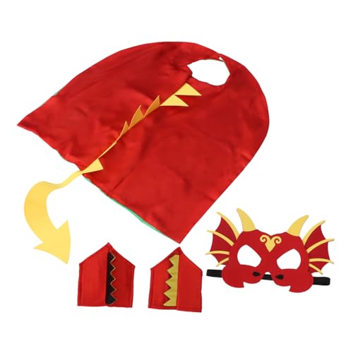 Hohopeti Dinosaurier Kostüm mit Cape und Maske Leichter Umhang für Fasching Karneval Bühnenauftritte und Cosplay Geeignet für Jungen und Mädchen Performance Kostüm Hohopeti Dinosaurier Kostüm mit Cape und Maske Leichter Umhang für Fasching Karneval Bühnenauftritte und Cosplay Geeignet für Jungen und Mädchen Performance Kostüm von Hohopeti