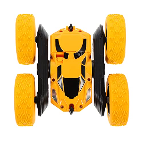 Hohopeti Doppelseitiges Stuntauto Auto Spielzeug Doppelseitiger Stunt Kreatives Stuntauto Doppelseitige Flips Fahrzeuge Kinderautos Spielzeug Rc Geländewagen Autospielzeug Yellow Plastik von Hohopeti