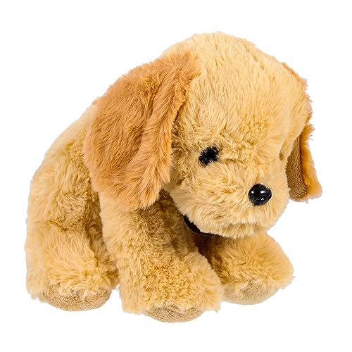 Hohopeti Golden Retriever Welpenpuppe süße Plüschtiere für Dogman-Spielzeug Kinder Party wohnungsdeko Spielzeuge Kinderspielzeug gefülltes Welpenspielzeug Plüsch-Welpen-Ornament von Hohopeti