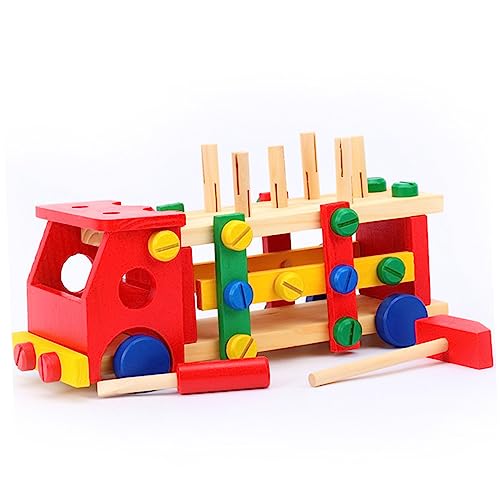 Hohopeti Hämmerbank Aus Buntes Spielzeug Mit Hammer Baufahrzeug Puzzle Und Bausteinen Ideales Für Jungen Und Mädchen Zu Weihnachten Oder Zum Geburtstag Für Kinder Ab 2 von Hohopeti