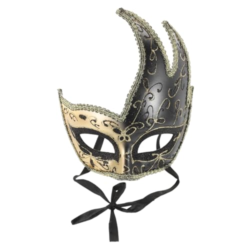 Hohopeti Halbgesichtsmaske Im Venezianischen Stil Cosplay Maske Für Karneval Und Partys Vintage Design Ideal Für änner Und Frauen Feuer 22H von Hohopeti