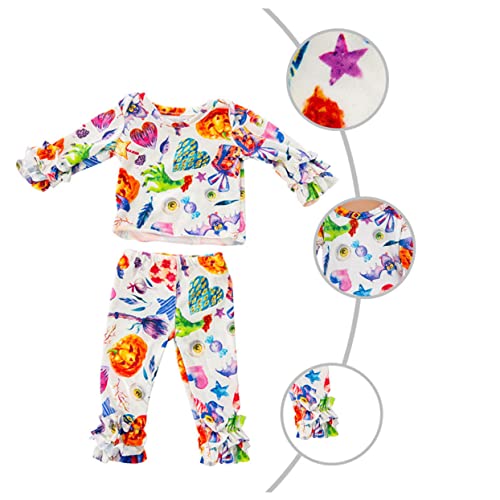 Hohopeti Halloween-puppenkleidung Puppen-Halloween-Pyjama Mädchen-Outfit Babyanzüge Mädchenkleidung Spielzeug Für Babys Babypuppenkleidung -Halloween-kostüme Halloween- Stoff von Hohopeti