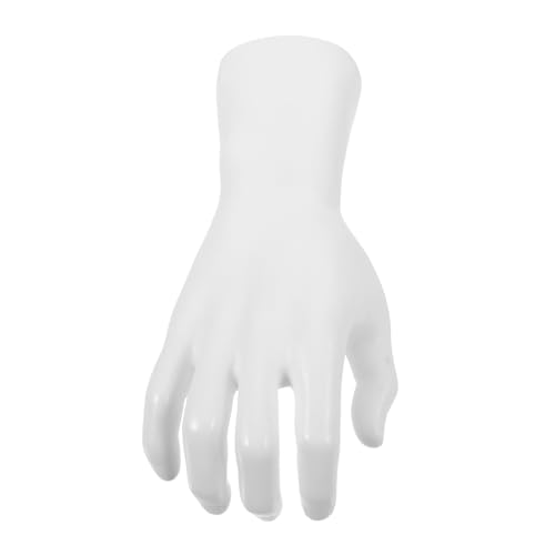 Hohopeti Handmodell-display-requisiten Ring Hand Schaufensterpuppe Schmuck-organizer-display Handschmuckhalter Schmuckhandhalter Schmuckständer Raumdekoration Mannequin-hand Weiß Pvc von Hohopeti