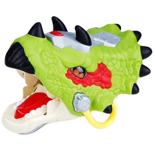 Hohopeti Handpuppe Dino Handschuhe realistische Dinosaurierpuppe Cartoon-Spielzeug Babypuppe für Frauen Plüschtiere dekoratives Dinosaurierspielzeug DIY Dinosaurier Puppe Plastik Green von Hohopeti