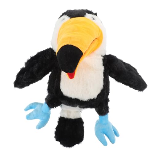 Hohopeti -Handpuppe Plüsch-Papageienpuppe Vogel Handpuppe -Plüschtier entzückende Handpuppe Tierhandpuppen Interaktives Eltern-Kind-Spielzeug interaktives Spielzeug pp Baumwolle von Hohopeti