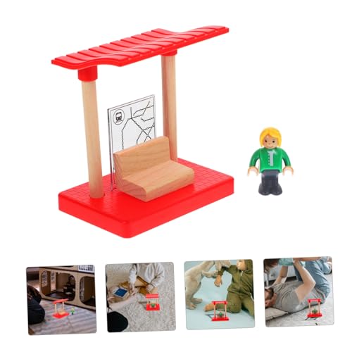 Hohopeti Holz Bahnsteig Natürliche Holzkonstruktion Einfacher Aufbau Pädagogisch für Feinmotorik Eisenbahn Zubehör Hohopeti Holz Bahnsteig Natürliche Holzkonstruktion Einfacher Aufbau Pädagogisch für Feinmotorik Eisenbahn Zubehör von Hohopeti