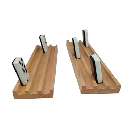 Hohopeti Holz Domino Rack mit Rutschfester Basis Stabiles Display Tablett aus Natürlichem Kiefernholz für Domino Steine und Karten Praktischer Organizer für Brettspiele Langlebig und Hohopeti Holz Domino Rack mit Rutschfester Basis Stabiles Display Tablett aus Natürlichem Kiefernholz für Domino Steine und Karten Praktischer Organizer für Brettspiele Langlebig und von Hohopeti