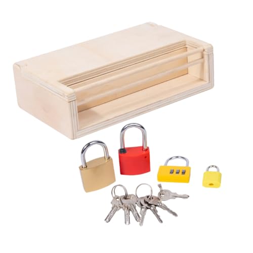 Hohopeti Holz Montessori Unlocking Toy für Kleinkinder Pädagogisches Motorikförderndes mit Glatten Kanten Fördert Selbstvertrauen und Eltern Junge Mädchen Beziehung Sicheres Holzspielzeug Hohopeti Holz Montessori Unlocking Toy für Kleinkinder Pädagogisches Motorikförderndes mit Glatten Kanten Fördert Selbstvertrauen und Eltern Junge Mädchen Beziehung Sicheres Holzspielzeug von Hohopeti