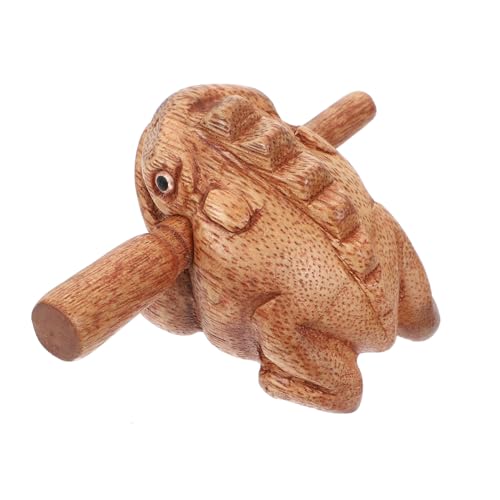 Hohopeti Holzfrosch Musikspielzeug Percussion Instrument Froschform Dekoration Umweltfreundlich Sicher für Musikförderung Konzentration und Intelligenz Hohopeti Holzfrosch Musikspielzeug Percussion Instrument Froschform Dekoration Umweltfreundlich Sicher für Musikförderung Konzentration und Intelligenz von Hohopeti