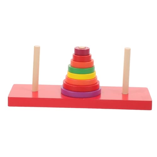 Hohopeti Holzpuzzle Stapelturm Bunter Ring Tower Montessori Farben und Größenverständnis für Ab Jahren Stabiler Holzsockel Pädagogisches Lernspielzeug zur Entwicklung von Kreativität und Hohopeti Holzpuzzle Stapelturm Bunter Ring Tower Montessori Farben und Größenverständnis für Ab Jahren Stabiler Holzsockel Pädagogisches Lernspielzeug zur Entwicklung von Kreativität und von Hohopeti