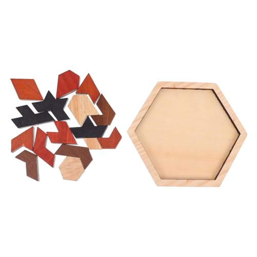Hohopeti Holzpuzzle Tangram Eckigen Formen Montessori Lernspiel für Kreativität Problemlösung und Hand Auge koordination Sichere Glatte Kanten Hohopeti Holzpuzzle Tangram Eckigen Formen Montessori Lernspiel für Kreativität Problemlösung und Hand Auge koordination Sichere Glatte Kanten von Hohopeti