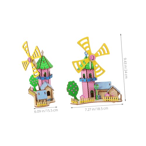 Hohopeti Holzpuzzle Windmühle Haus Modell Bausatz DIY Holzpuzzle für Erwachsene Stabiles Holzmaterial Einfache Montage Dekoratives Holzhaus Puzzle für Büro Zuhause Party Hohopeti Holzpuzzle Windmühle Haus Modell Bausatz DIY Holzpuzzle für Erwachsene Stabiles Holzmaterial Einfache Montage Dekoratives Holzhaus Puzzle für Büro Zuhause Party von Hohopeti