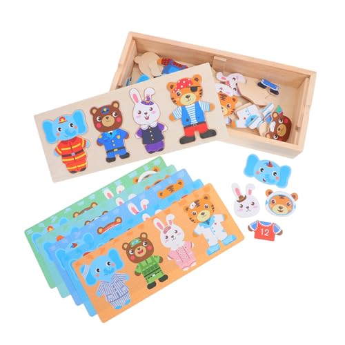 Hohopeti Holzpuzzle für Tier Motiv Anziehspielzeug aus Stabilem Holz Pädagogisches Lernspielzeug Kreativität Vorstellungskraft und Hand Auge koordination Geeignet für Jungen und Mädchen Hohopeti Holzpuzzle für Tier Motiv Anziehspielzeug aus Stabilem Holz Pädagogisches Lernspielzeug Kreativität Vorstellungskraft und Hand Auge koordination Geeignet für Jungen und Mädchen von Hohopeti