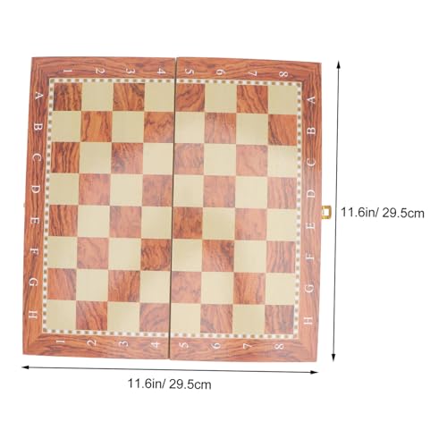 Hohopeti Holzspielbrett Schach Dame Tragbar Familienspielzeug Gedächtnistraining Reisegröße für Erwachsene Hohopeti Holzspielbrett Schach Dame Tragbar Familienspielzeug Gedächtnistraining Reisegröße für Erwachsene von Hohopeti