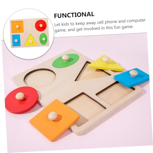 Hohopeti Kinderpuzzle Geometrische Formen für Vorschulkinder Holzbausteine Lernspielzeug zur Frühförderung Buntes Montessori Denkspiel für Jungen und Mädchen Hohopeti Kinderpuzzle Geometrische Formen für Vorschulkinder Holzbausteine Lernspielzeug zur Frühförderung Buntes Montessori Denkspiel für Jungen und Mädchen von Hohopeti