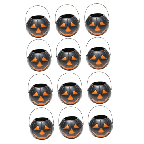 Hohopeti Kürbis Eimer Schmuck Eimer Kürbis Geschenkeimer Festival-goodie-bag Geschenkkörbe Süßigkeiten Geschenkkorb Süßigkeiten Halloween-süßigkeiten-korb Süßigkeiten Für Kinder Plastik von Hohopeti