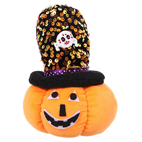 Hohopeti Kürbispuppendekoration Halloween-Dekor Halloween-Wohndekoration Halloween plüschtier Halloween Kid Toys Spielzeuge Kürbis Plüschpuppe Halloween-Plüschpuppe PP Baumwolle von Hohopeti