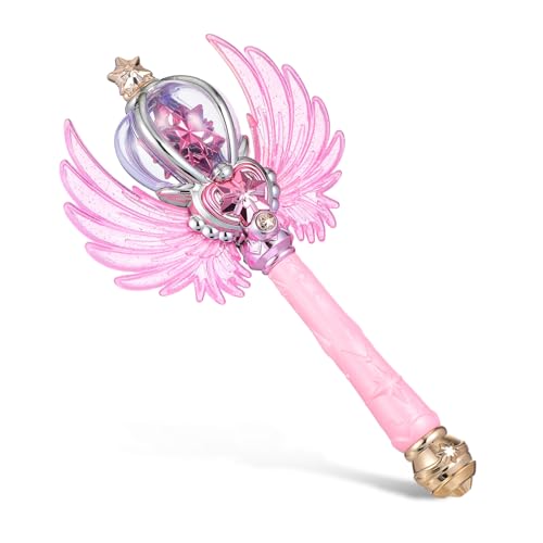 Hohopeti Leuchtender Prinzessin Zauberstab mit Licht und Musik Rosa Glitzerstab für Mädchen Interaktives für Geburtstagsfeiern Fasching Cosplay und Fantasievolles Rollenspiel Hohopeti Leuchtender Prinzessin Zauberstab mit Licht und Musik Rosa Glitzerstab für Mädchen Interaktives für Geburtstagsfeiern Fasching Cosplay und Fantasievolles Rollenspiel von Hohopeti