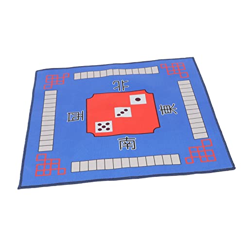 Hohopeti Mahjong-tischmatte Deckmatte Für Brettspiele Mahjong-pad Für Den Tisch Gaming-tischabdeckung Tischdecke Aus Dominokarten Haushaltstischdecke Für Mahjong Spielmatte Polyester Blue von Hohopeti