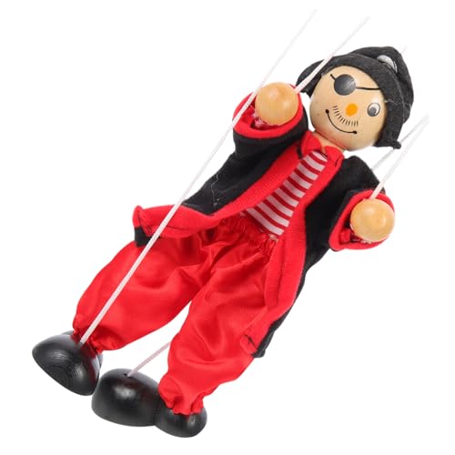 Hohopeti Marionette Kinderpuppen Puppe Clown-Puppen Kinderspielzeug Spielzeug für Kinder geschen Bauchrednerpuppen für Kinder Bauchrednerpuppen für Anfänger Holz von Hohopeti