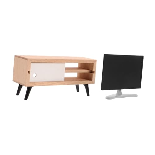 Hohopeti Maßstab mit LCD Display Mini Tv Schrank Weiß für Puppenhaus Wohnzimmer Dekoration Zubehör Tiny Tv Set für Interaktives Hohopeti Maßstab mit LCD Display Mini Tv Schrank Weiß für Puppenhaus Wohnzimmer Dekoration Zubehör Tiny Tv Set für Interaktives von Hohopeti