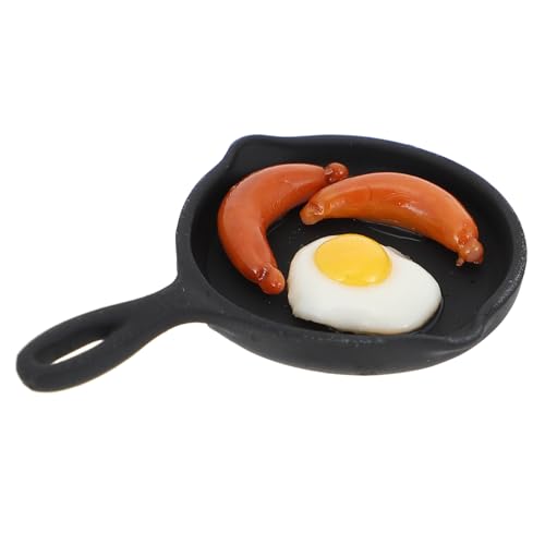 Hohopeti Mini Bratpfanne mit Flachem Boden für Puppenhaus Detailreiches Mini Kochgeschirr Clay Material Miniatur Küchenzubehör für Realistisches Eier und Frühstück Kochen Puppenhaus Hohopeti Mini Bratpfanne mit Flachem Boden für Puppenhaus Detailreiches Mini Kochgeschirr Clay Material Miniatur Küchenzubehör für Realistisches Eier und Frühstück Kochen Puppenhaus von Hohopeti