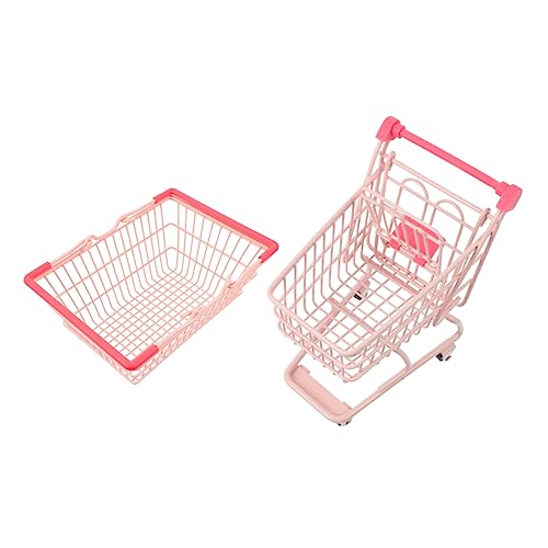 Hohopeti Baby Auto Spielzeug Mini Einkaufswagen Set Bunter Shopping Korb Und Trolley Für | 2 Teiliges Set Für Kreatives Rollenspiel Und Kaufladen Abenteuer | Ideal Für Jungen Und Ädchen Shopping Cart von Hohopeti