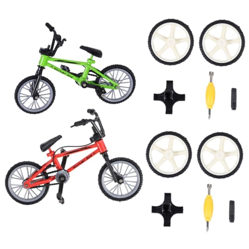 Hohopeti 2 Sets Mini Finger Bike Modelle Aus Finger Bike Für Schreibtisch Wettbewerbe Freizeit Und Geschicklichkeitsspielzeuge Und von Hohopeti