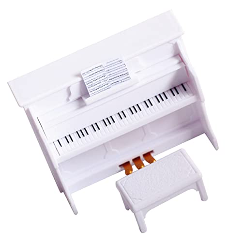 Hohopeti Mini Klavier Set Mit Klavierhocker Miniatur Musikinstrument Für Szene Shooting Puppenhaus Dekoration Und Kreative Wohnkultur 1 Set Aus Klassischer Ausführung von Hohopeti