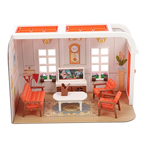 Hohopeti 1 Set Miniatur Wohnzimmer Szenen Modell Mit öbeln Für Dollhouse Miniatur Set Für Kreative Spielideen Und Fantasievolles von Hohopeti